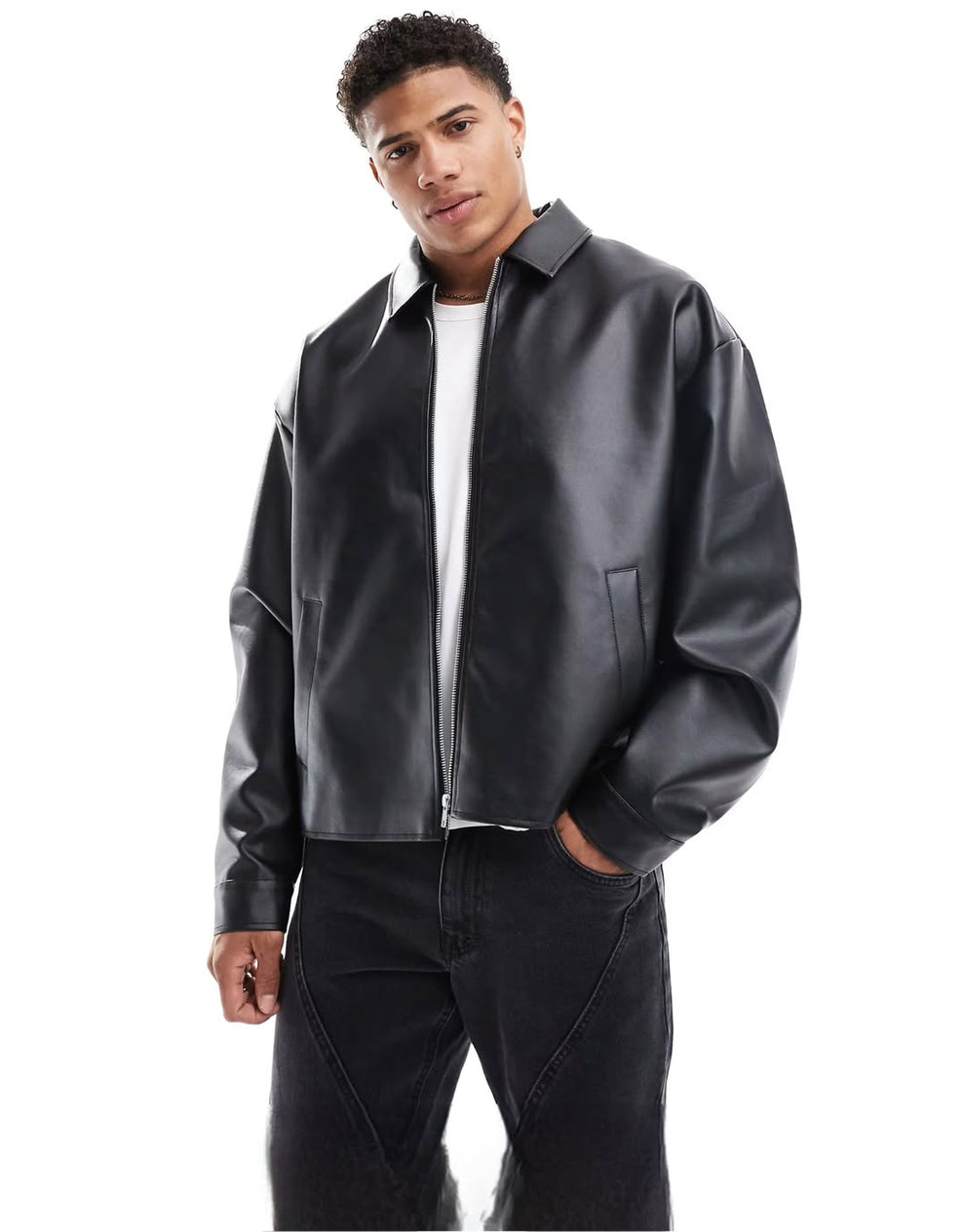 Black Leather Jacket for Men – Premium Vintage Biker Style