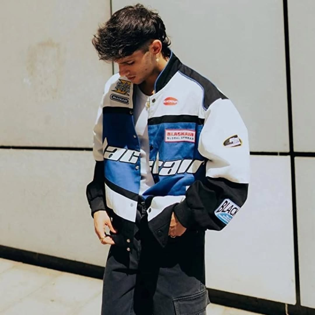 Black Air Vintage Racing Jacket | Brother Ads