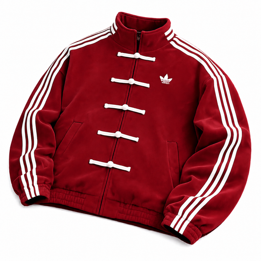Maroon CNY Jacket for Men & Women | Premium Unisex Chinese New Year Streetwear Jacket – Brother Ads