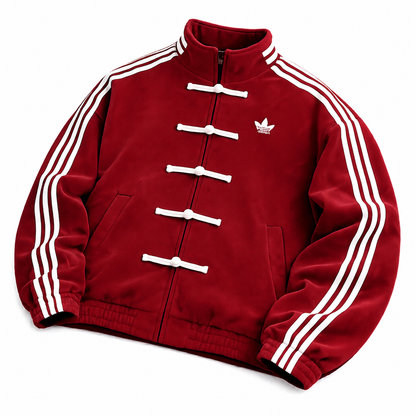 Maroon CNY Jacket for Men & Women | Premium Unisex Chinese New Year Streetwear Jacket – Brother Ads
