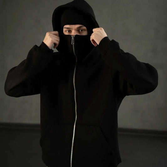 Balaclava Ninja Hoodie for Men & Women | Premium Full Face Mask Hoodie – Brother Ads
