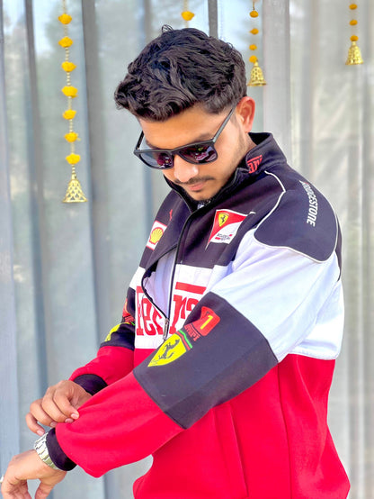 Trio F1 Vintage Racing Jacket | Premium Motorsport Streetwear Jacket