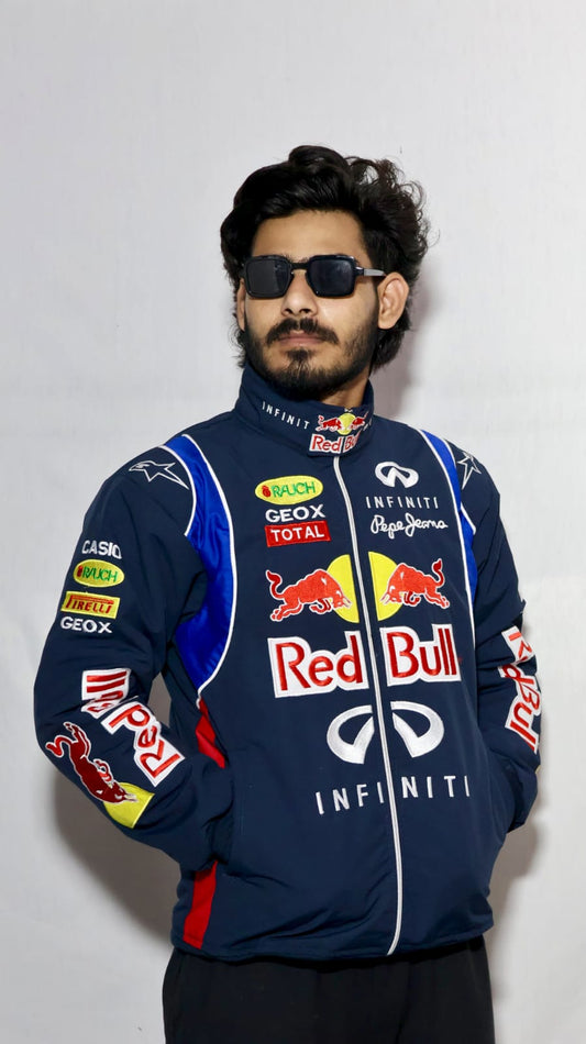 Red Bull Premium Racing Jacket | Vintage Motorsport Bomber Jacket for Men & Women