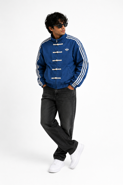 Blue CNY Brother Ads Jacket for Men | Premium Streetwear Jacket