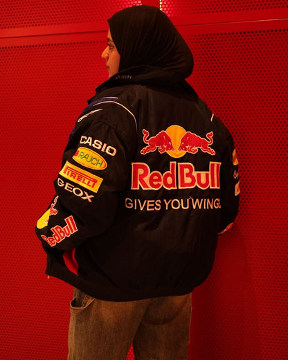 Red Bull Vintage Racing Jacket | Premium Unisex Racing Jacket