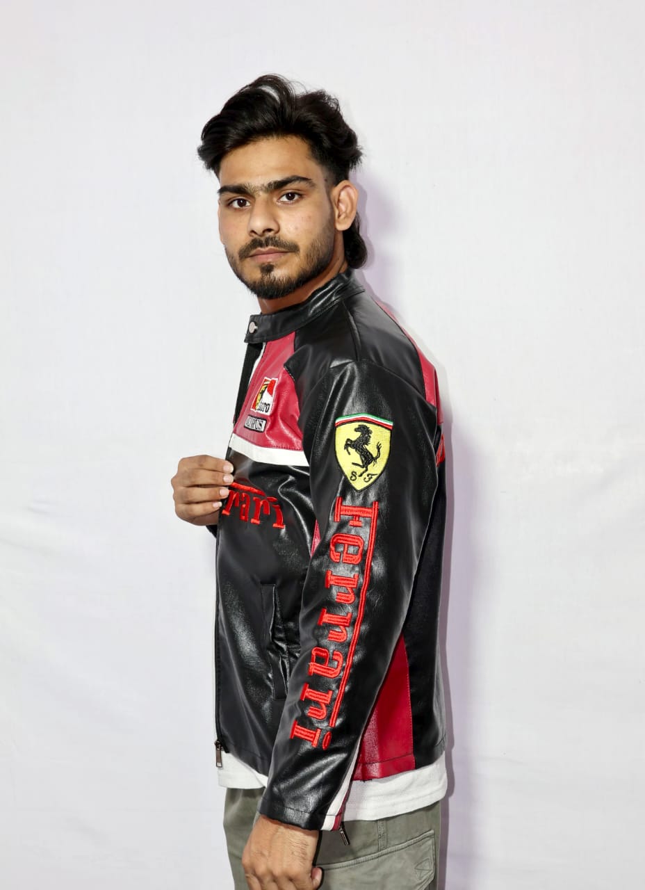Ferrari Olympus Leather Racing Vintage Jacket