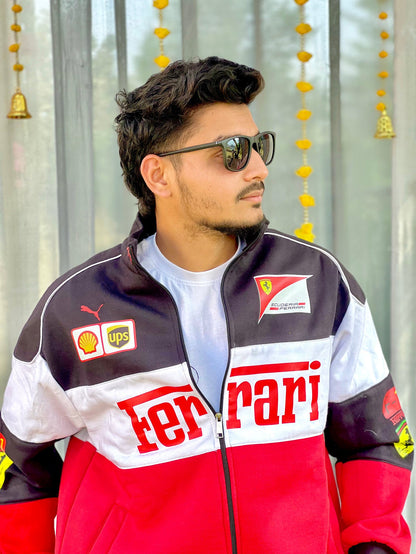 Trio F1 Vintage Racing Jacket | Premium Motorsport Streetwear Jacket