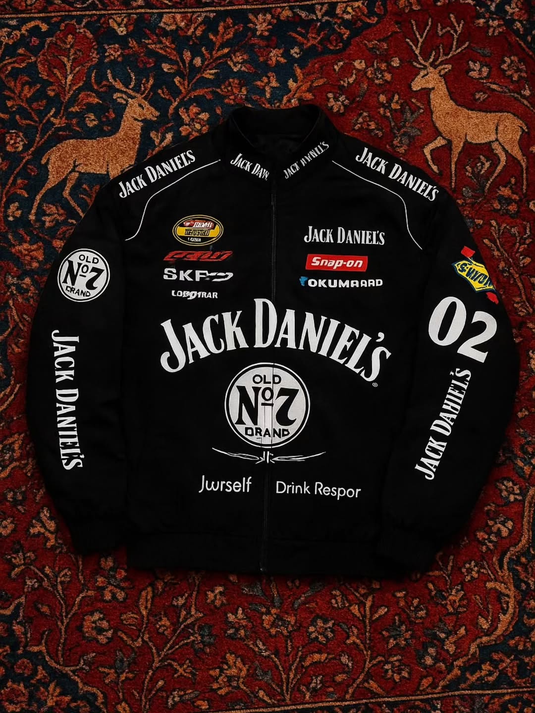 Jack Daniel's Vintage Racing Jacket | Premium Retro Bomber Jacket for Men & Women