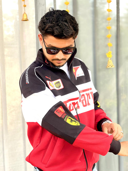 Trio F1 Vintage Racing Jacket | Premium Motorsport Streetwear Jacket