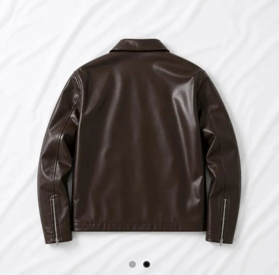 Brown Premium Leather Jacket – Vintage Classic Streetwear | Brother Ads
